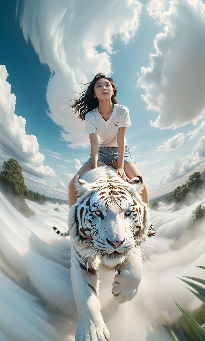 24241751-4028862590-An impressionistic image of a girl astride an enormous white tiger soaring amidst the clouds. The scene is filled with swirling,.png